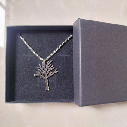 SilverLife Tree of Legacy Stainless Steel Necklace + Luxury Gift Box