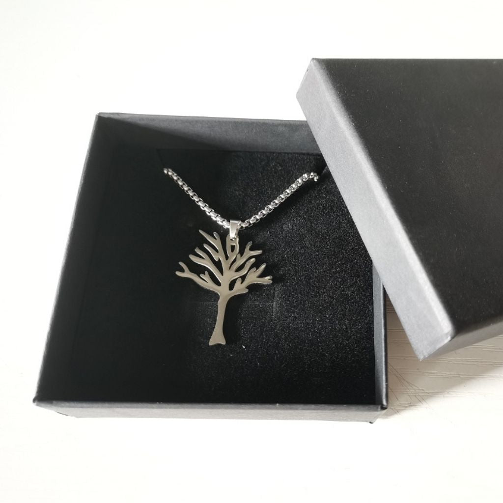 SilverLife Tree of Legacy Stainless Steel Necklace + Luxury Gift Box